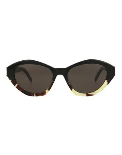Saint Laurent Cat Eye-frame Acetate Sunglasses Woman Sunglasses Brown Size 54 Acetate