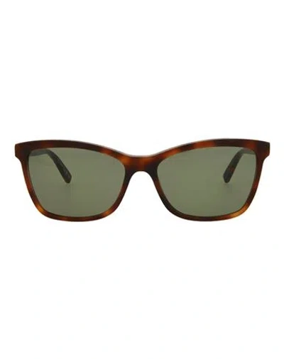Saint Laurent Cat Eye-frame Acetate Sunglasses Woman Sunglasses Brown Size 56 Acetate