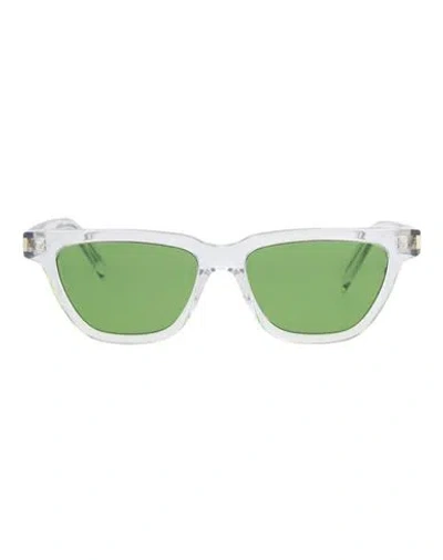 Saint Laurent Cat Eye-frame Acetate Sunglasses Woman Sunglasses Transparent Size 53 Acetate