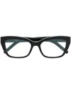 Saint Laurent Cat-eye Frame Eyeglasses In Schwarz