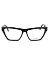 Saint Laurent Eyewear Sl M104 Opt Glasses In 002 Black Black Transpare