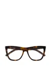 Saint Laurent Brille Mit Cat-eye-gestell In 002 Havana Havana Transpa