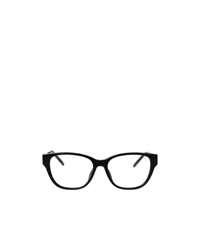 Saint Laurent Cat-eye Frame Glasses In Black