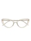 Saint Laurent Cat-eye Frame Glasses In Neutrals