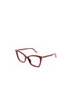 Saint Laurent Cat Eye-frame Glasses In Red
