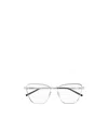 Saint Laurent Butterfly-frame Glasses In White