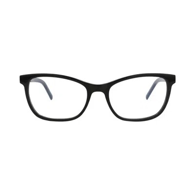 Pre-owned Saint Laurent Cat Eye-frame Recycled Acetate Optical Frames 'black Transparent' | Women's Size Onesi