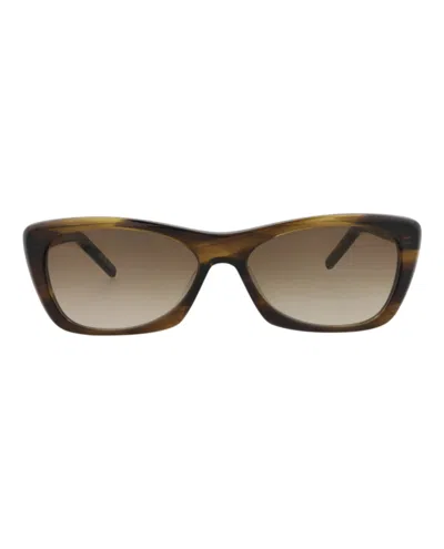 Saint Laurent Cat Eye-frame Recycled Acetate Sunglasses In Brown