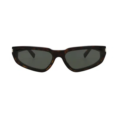 Pre-owned Saint Laurent Cat Eye-frame Recycled Acetate Sunglasses 'havana Grey' | Multi-color | Women's Size O