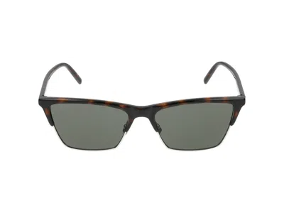 Saint Laurent Cat-eye Frame Sunglasses In Brown