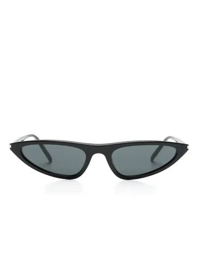 Saint Laurent Cat-eye Frame Sunglasses In Black