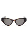 Saint Laurent Sl M144 Sunglasses In Brown