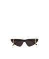 Saint Laurent Cat-eye Frame Sunglasses In Gray