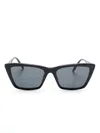 Saint Laurent Cat Eye-frame Sunglasses In Schwarz