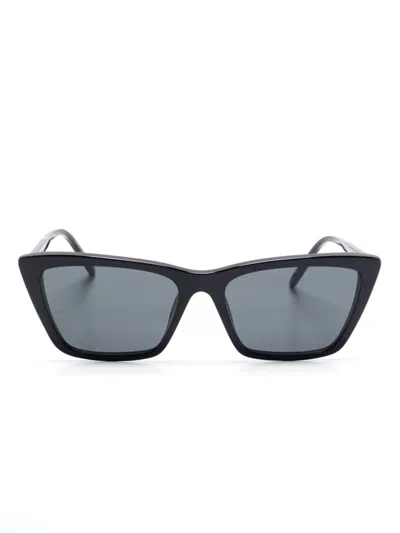 Saint Laurent Cat Eye-frame Sunglasses In Gray