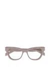 Saint Laurent Cat-eye Glasses In 006 Pink Pink Transparent