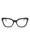 Saint Laurent Cat-eye Glasses In 黑色