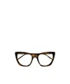 Saint Laurent Brille Mit Cat-eye-gestell In Black