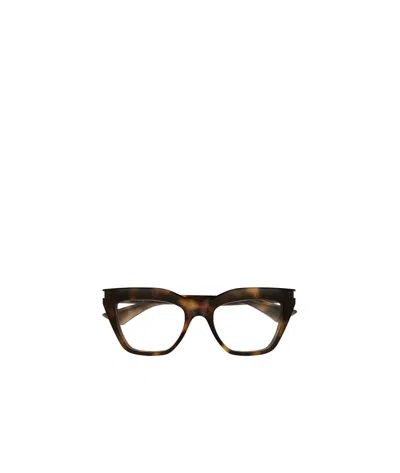 Saint Laurent Cat's Eye Glasses In Black