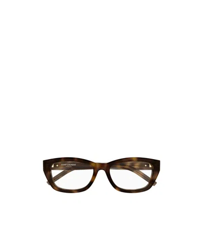 Saint Laurent Cat-eye Glasses In Black
