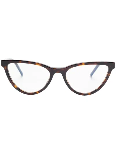 Saint Laurent Cat-eye-brille In Braun