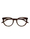 Saint Laurent Cat-eye Glasses In Brown
