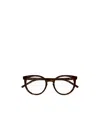 Saint Laurent Cat-eye Glasses In Brown