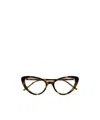Saint Laurent Cat-eye Glasses In Brown