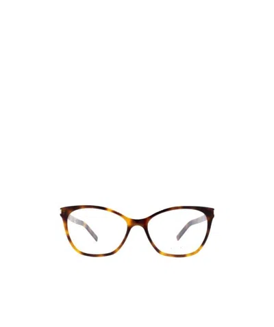 Saint Laurent Cat-eye Glasses In Multicolor