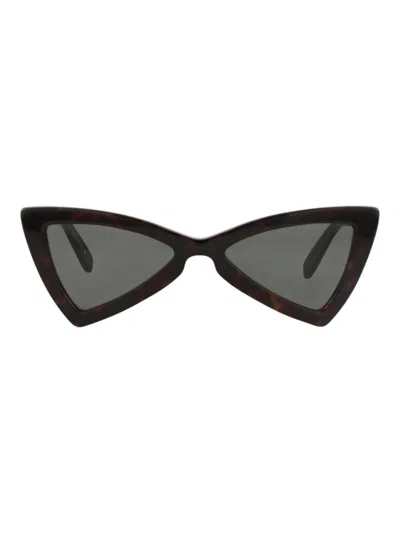 Saint Laurent Cat Eye Recycled Acetate Sunglasses In Black