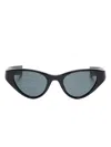 Saint Laurent Cat-eye Sunglasses In 黑色