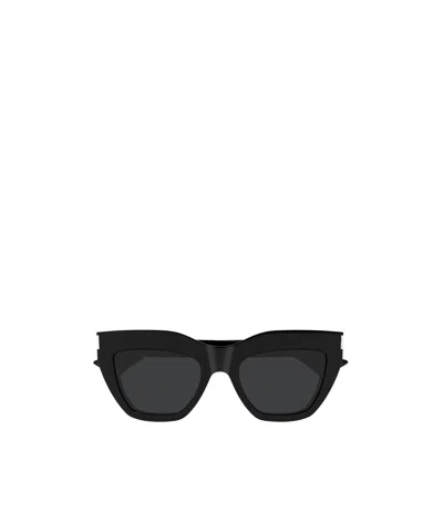 Saint Laurent Cat Eye Sunglasses In Black