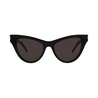 Pre-owned Saint Laurent Cat Eye Sunglasses 'black'