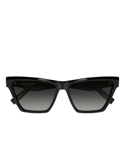 Saint Laurent Cat-eye Sunglasses In Black