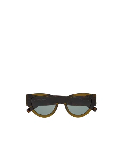 Saint Laurent Cat Eye Sunglasses In Black