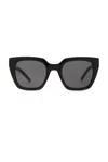 Saint Laurent Cat Eye Sunglasses In Black