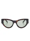 Saint Laurent Cat-eye Tortoiseshell Acetate Sunglasses In Black