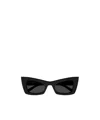 Saint Laurent Sl 702 Fashion Show Plastic Cat-eye Sunglasses In Black