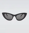 Saint Laurent Cat-eye Sunglasses In Black-black-grey