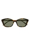Saint Laurent Full Frame Sunglasses In Brown