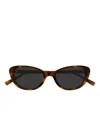 Saint Laurent 52mm Cat Eye Sunglasses In Brown