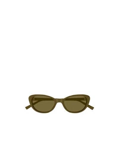 Saint Laurent Cat-eye Sunglasses In Brown