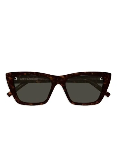 Saint Laurent Cat-eye Sunglasses In Brown