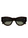 Saint Laurent Sonnenbrille Mit Cat-eye-gestell In Brown