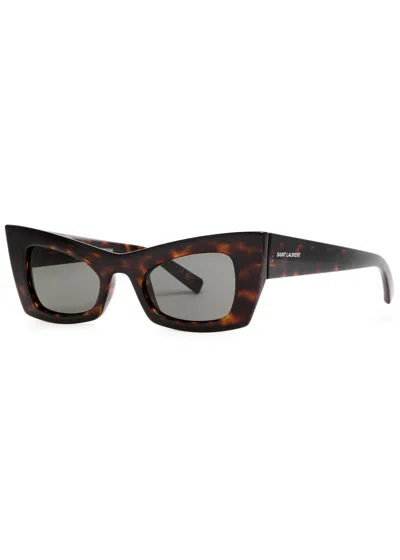 Saint Laurent Cat-eye Sunglasses In Black