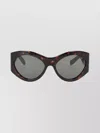 Saint Laurent Geometric-frame Tortoiseshell Sunglasses In Black