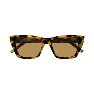 Pre-owned Saint Laurent Cat Eye Sunglasses 'havana/brown'