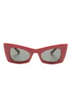 Saint Laurent Cat-eye Sunglasses In Red