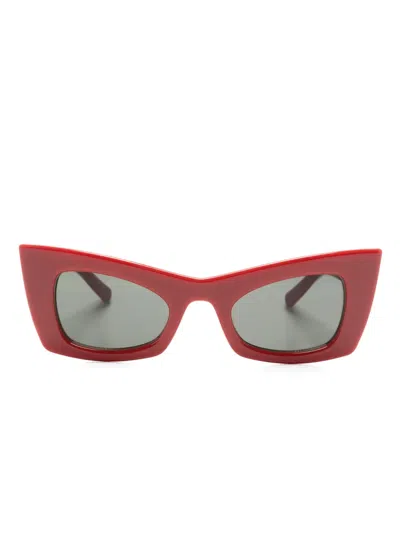 Saint Laurent Cat-eye Sunglasses In Red