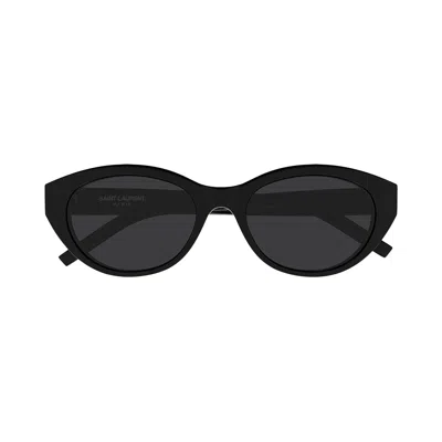 Pre-owned Saint Laurent Cat Eye Sunglasses 'shiny Solid Black' | Women's Size Onesize